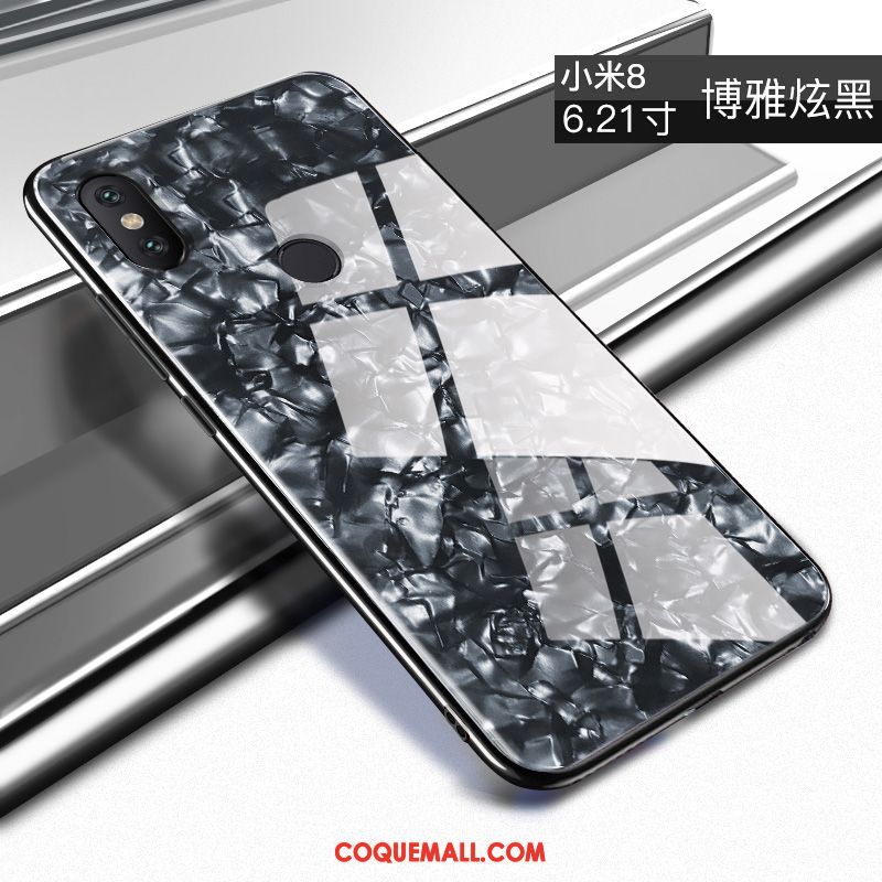 Étui Xiaomi Mi 8 Silicone Créatif Incassable, Coque Xiaomi Mi 8 Marque De Tendance Jeunesse Beige