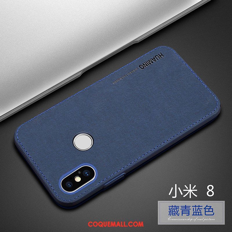 Étui Xiaomi Mi 8 Simple Luxe Silicone, Coque Xiaomi Mi 8 Nouveau Fluide Doux Beige