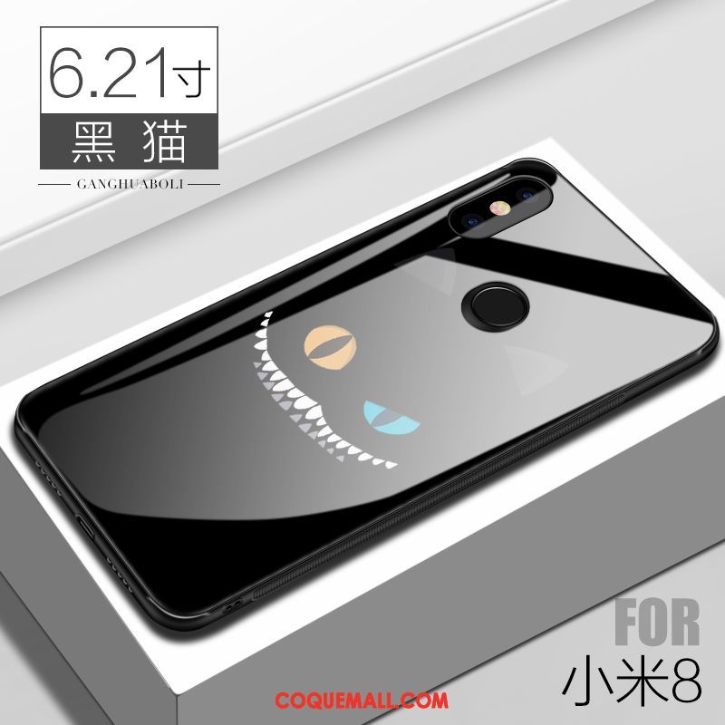 Étui Xiaomi Mi 8 Tendance Personnalité Téléphone Portable, Coque Xiaomi Mi 8 Créatif Petit Beige