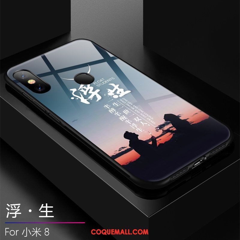 Étui Xiaomi Mi 8 Tendance Très Mince Protection, Coque Xiaomi Mi 8 Téléphone Portable Tout Compris Beige