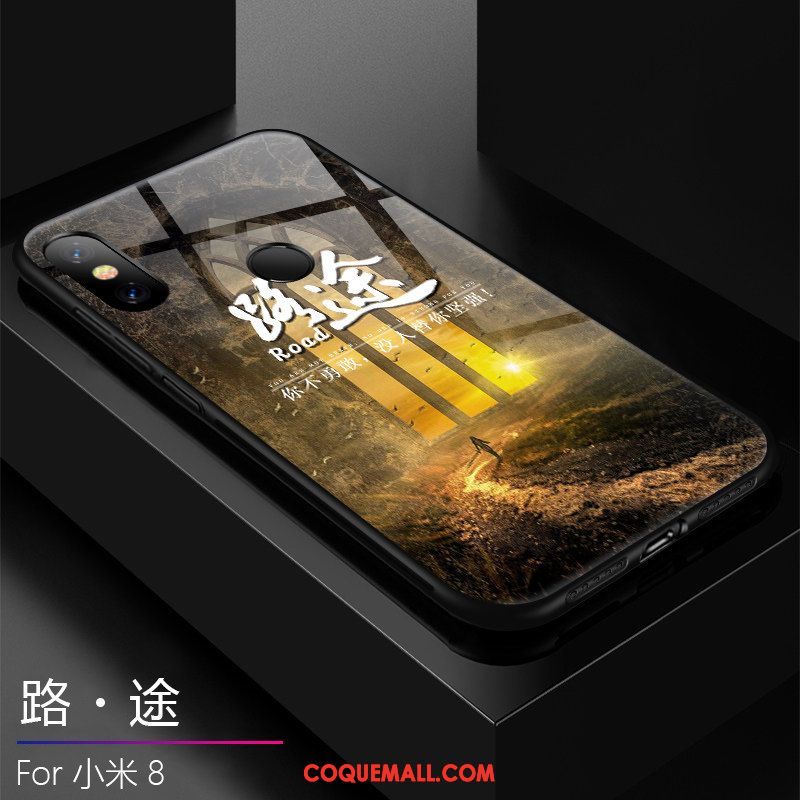 Étui Xiaomi Mi 8 Tendance Très Mince Protection, Coque Xiaomi Mi 8 Téléphone Portable Tout Compris Beige