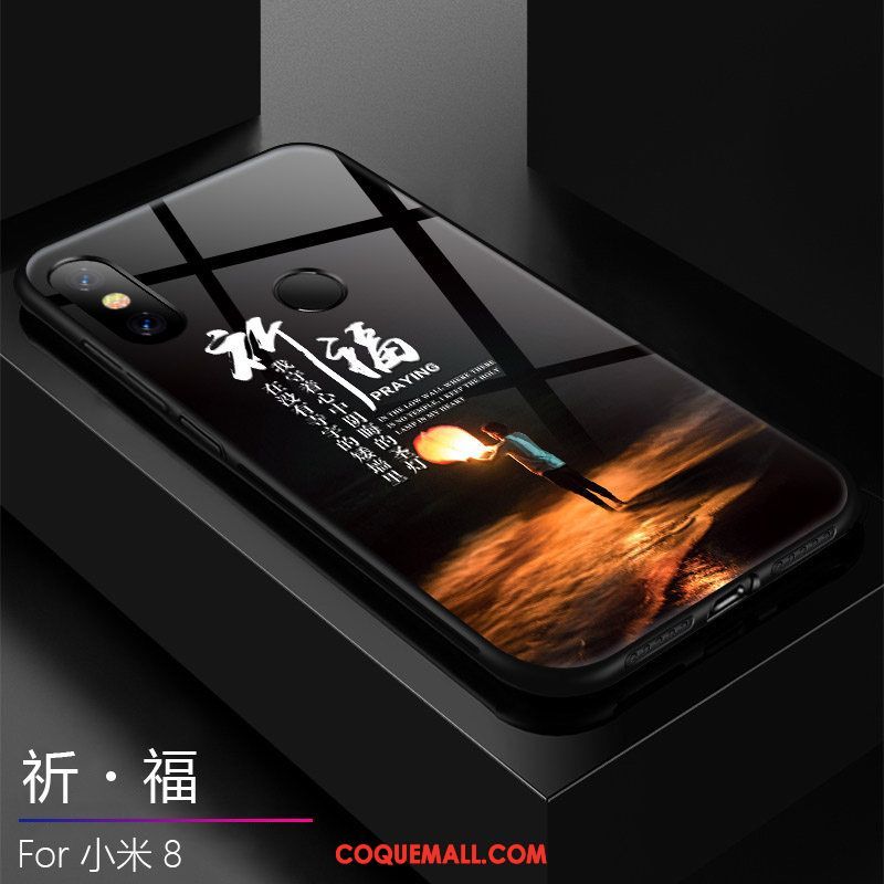 Étui Xiaomi Mi 8 Tendance Très Mince Protection, Coque Xiaomi Mi 8 Téléphone Portable Tout Compris Beige