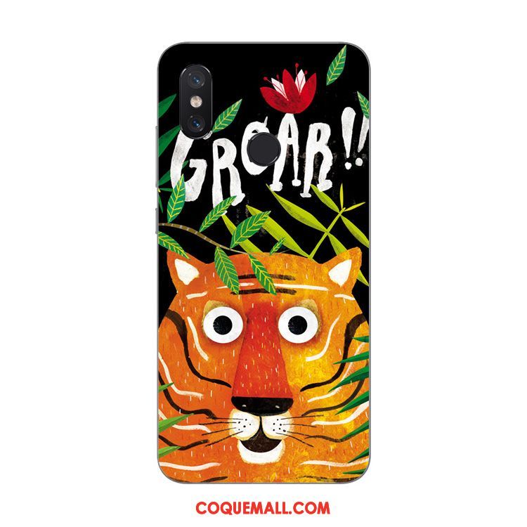 Étui Xiaomi Mi 8 Tigre Fluide Doux Personnalité, Coque Xiaomi Mi 8 Cerf Petit Beige