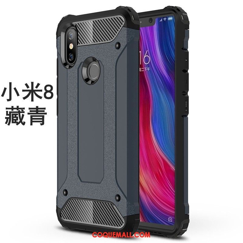 Étui Xiaomi Mi 8 Tout Compris Couvercle Arrière Protection, Coque Xiaomi Mi 8 Fluide Doux Petit Beige