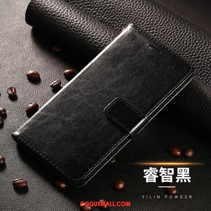 Étui Xiaomi Mi 8 Tout Compris Personnalité Étui En Cuir, Coque Xiaomi Mi 8 Clamshell Simple Braun Beige