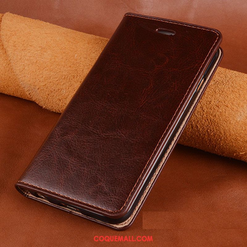 Étui Xiaomi Mi 8 Tout Compris Rouge Incassable, Coque Xiaomi Mi 8 Étui En Cuir Protection Beige