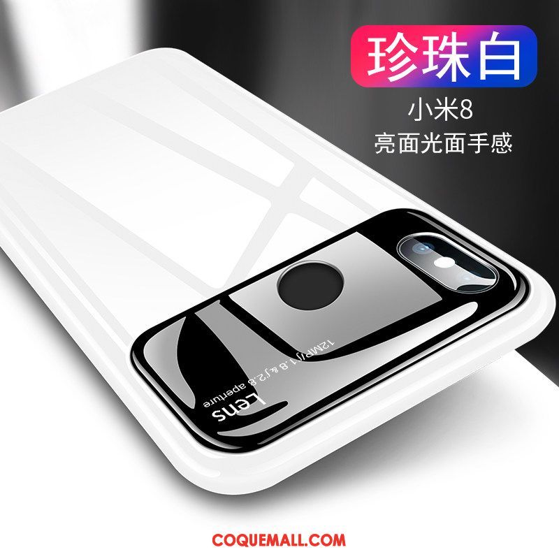 Étui Xiaomi Mi 8 Téléphone Portable Mémorial Difficile, Coque Xiaomi Mi 8 Protection Très Mince Beige