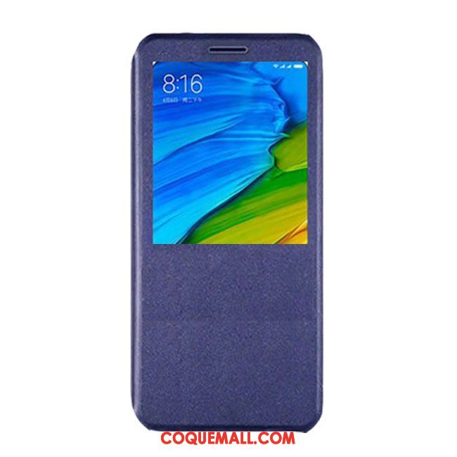 Étui Xiaomi Mi 8 Windows Or Protection, Coque Xiaomi Mi 8 Étui En Cuir Clamshell Beige