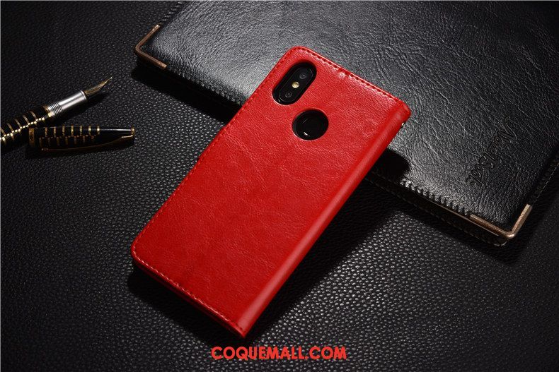 Étui Xiaomi Mi 8 Étui En Cuir Incassable Petit, Coque Xiaomi Mi 8 Téléphone Portable Silicone Braun Beige