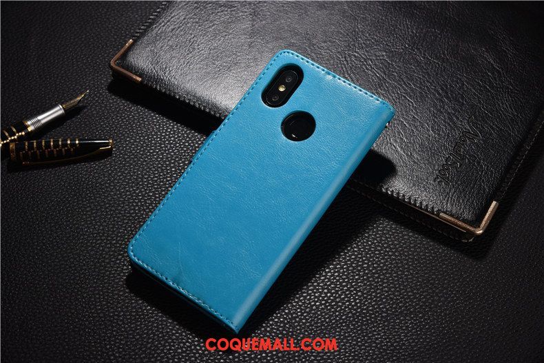 Étui Xiaomi Mi 8 Étui En Cuir Incassable Petit, Coque Xiaomi Mi 8 Téléphone Portable Silicone Braun Beige