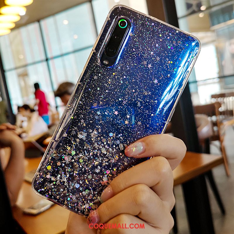 Étui Xiaomi Mi 9 Argent Tout Compris Nouveau, Coque Xiaomi Mi 9 Luxe Personnalité Beige