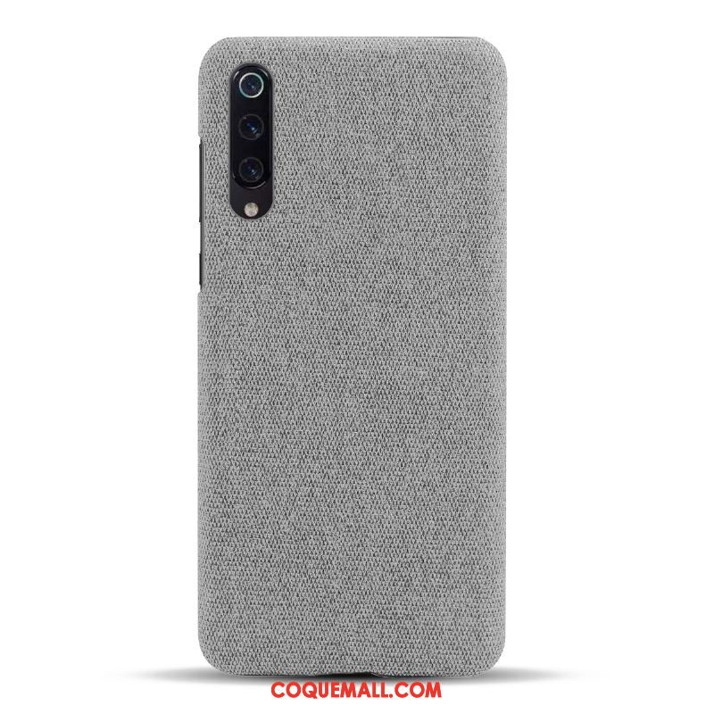 Étui Xiaomi Mi 9 Lite Bleu Créatif Téléphone Portable, Coque Xiaomi Mi 9 Lite Incassable Protection Beige