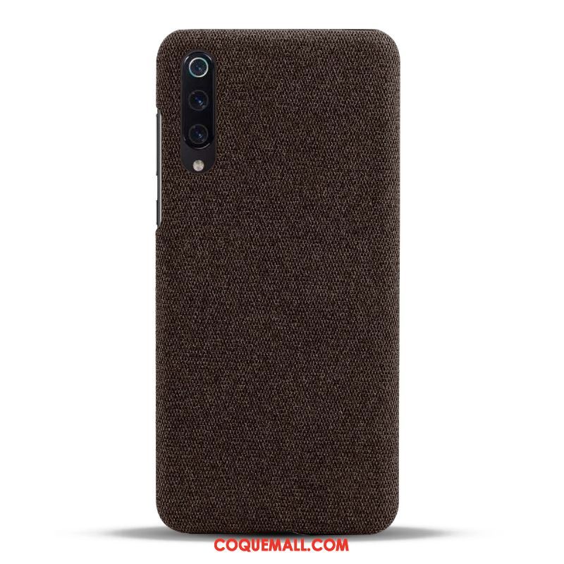 Étui Xiaomi Mi 9 Lite Bleu Créatif Téléphone Portable, Coque Xiaomi Mi 9 Lite Incassable Protection Beige