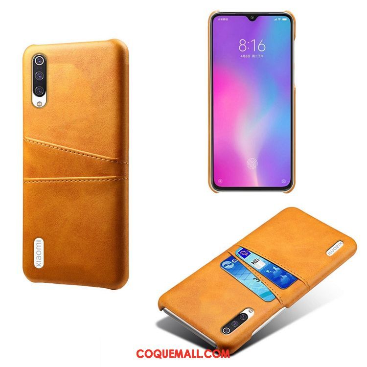 Étui Xiaomi Mi 9 Lite Incassable Téléphone Portable Modèle Fleurie, Coque Xiaomi Mi 9 Lite Nouveau Vert Beige