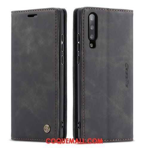 Étui Xiaomi Mi 9 Lite Magnétisme En Cuir Business, Coque Xiaomi Mi 9 Lite Petit Rouge Beige