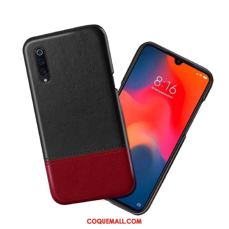 Étui Xiaomi Mi 9 Lite Personnalité Cuir Qualité, Coque Xiaomi Mi 9 Lite Incassable Tendance Beige