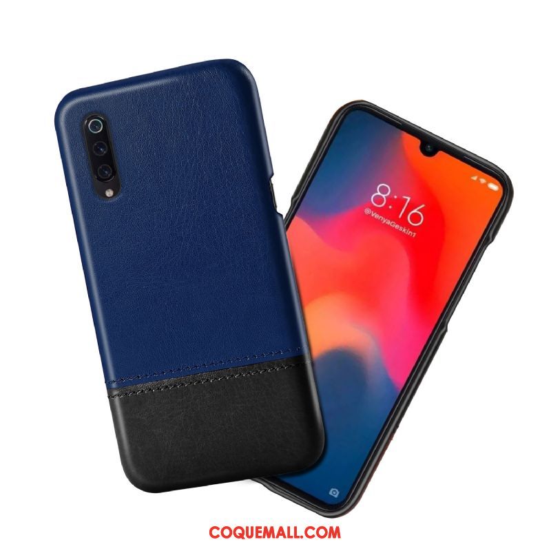 Étui Xiaomi Mi 9 Lite Personnalité Cuir Qualité, Coque Xiaomi Mi 9 Lite Incassable Tendance Beige