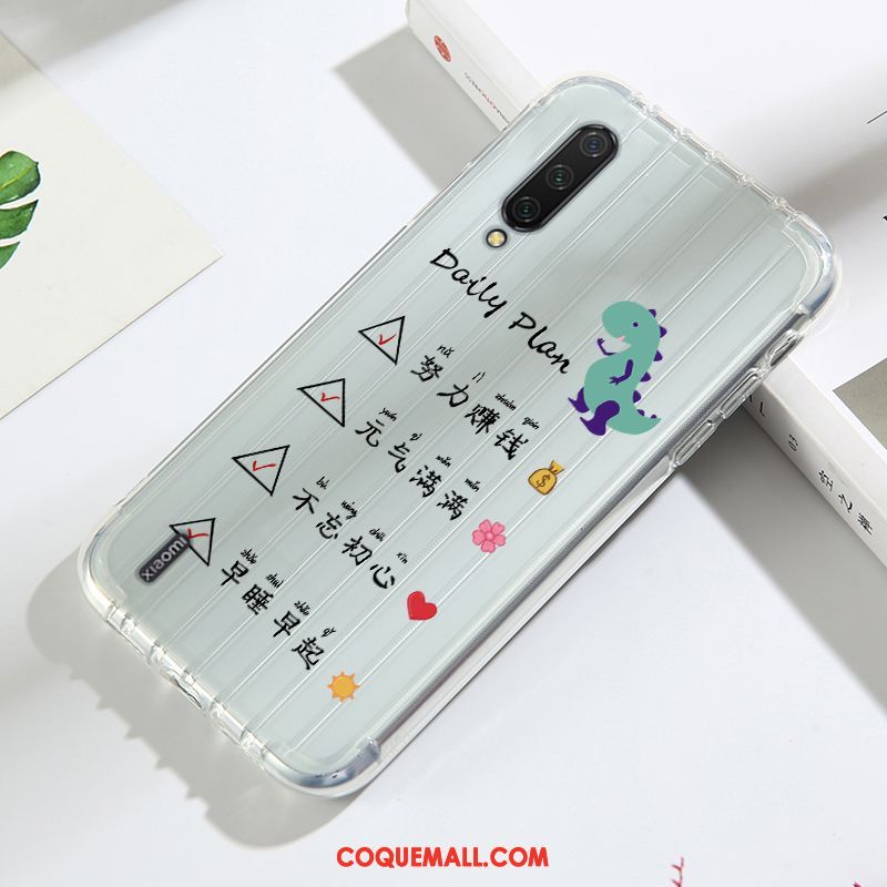 Étui Xiaomi Mi 9 Lite Rouge Tendance Incassable, Coque Xiaomi Mi 9 Lite Tempérer Créatif Beige