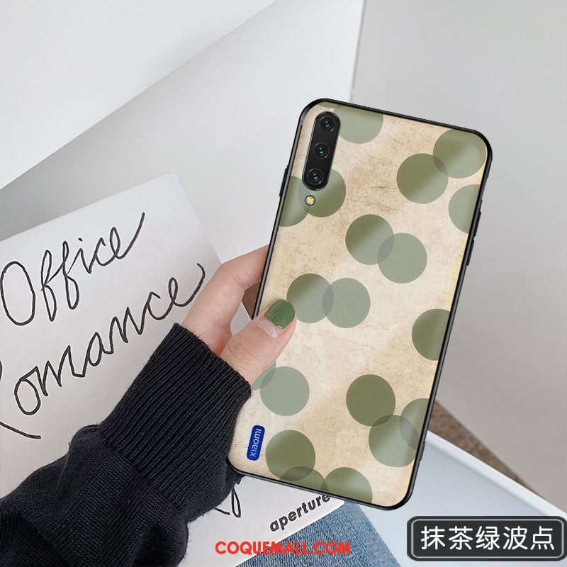 Étui Xiaomi Mi 9 Lite Tout Compris Luxe Incassable, Coque Xiaomi Mi 9 Lite Net Rouge Frais Beige