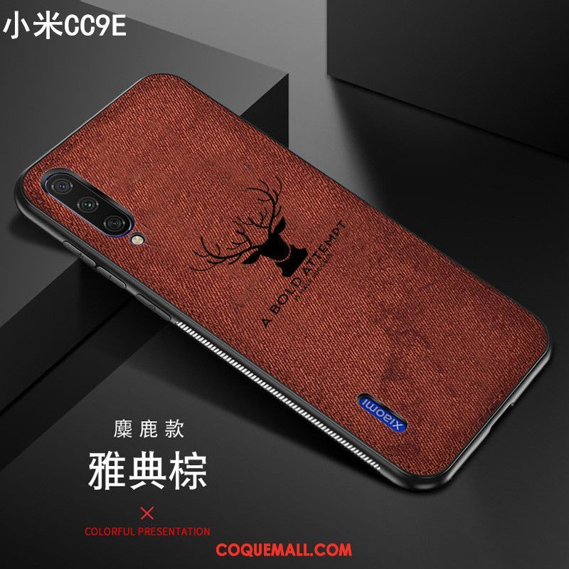 Étui Xiaomi Mi 9 Lite Tout Compris Marque De Tendance Incassable, Coque Xiaomi Mi 9 Lite Légères Modèle Fleurie Beige