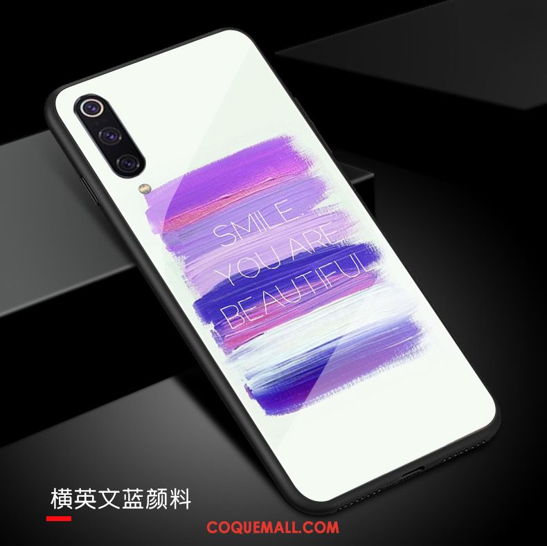 Étui Xiaomi Mi 9 Marque De Tendance Incassable Créatif, Coque Xiaomi Mi 9 Amoureux Personnalité Beige