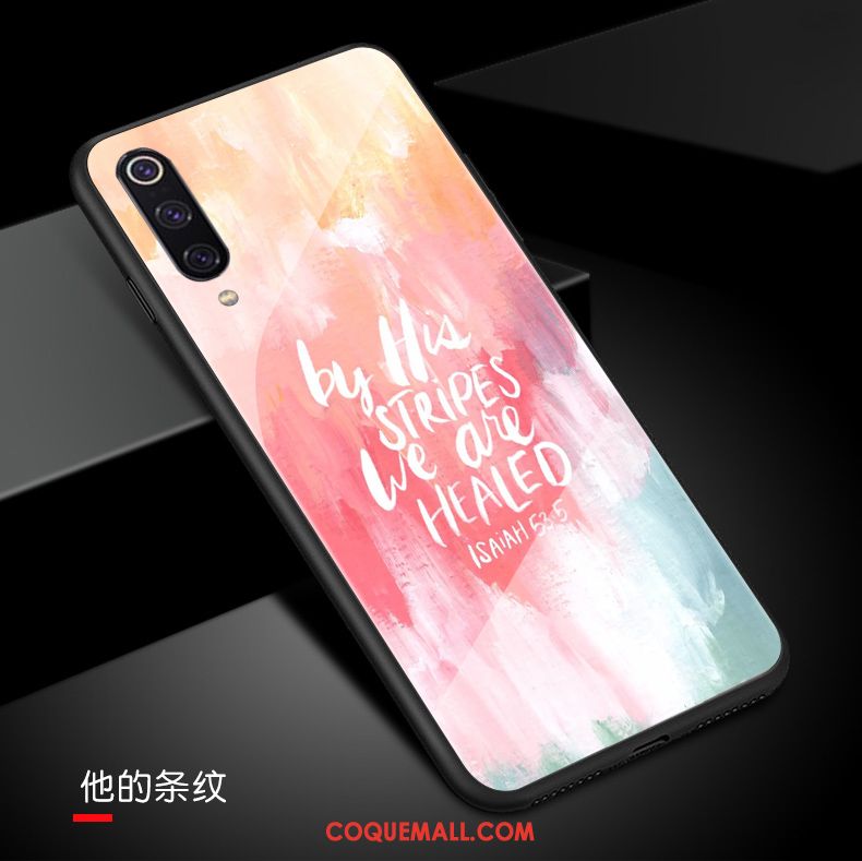 Étui Xiaomi Mi 9 Marque De Tendance Incassable Créatif, Coque Xiaomi Mi 9 Amoureux Personnalité Beige