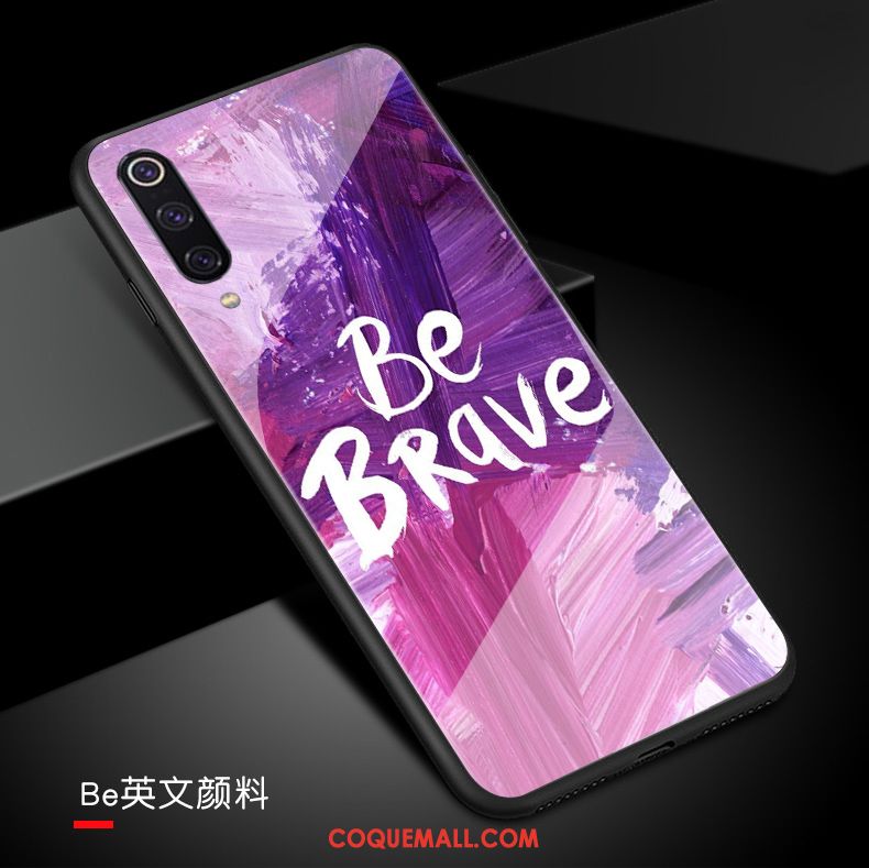 Étui Xiaomi Mi 9 Marque De Tendance Incassable Créatif, Coque Xiaomi Mi 9 Amoureux Personnalité Beige