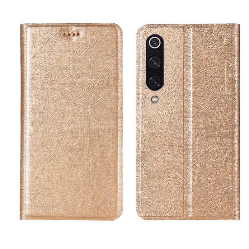 Étui Xiaomi Mi 9 Protection Téléphone Portable En Cuir, Coque Xiaomi Mi 9 Rouge Tout Compris Beige