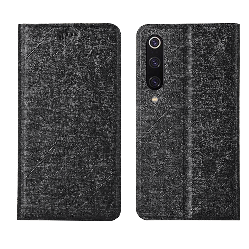 Étui Xiaomi Mi 9 Protection Téléphone Portable En Cuir, Coque Xiaomi Mi 9 Rouge Tout Compris Beige