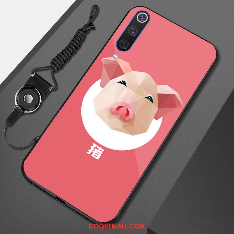 Étui Xiaomi Mi 9 Se Créatif Incassable Tout Compris, Coque Xiaomi Mi 9 Se Gaufrage Orange Beige