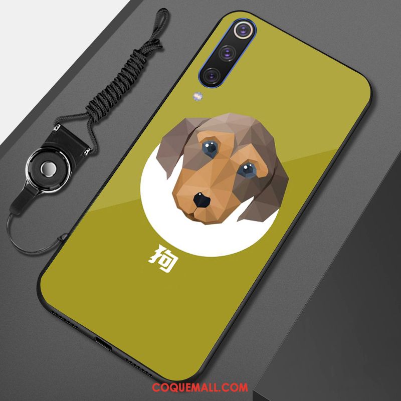 Étui Xiaomi Mi 9 Se Créatif Incassable Tout Compris, Coque Xiaomi Mi 9 Se Gaufrage Orange Beige