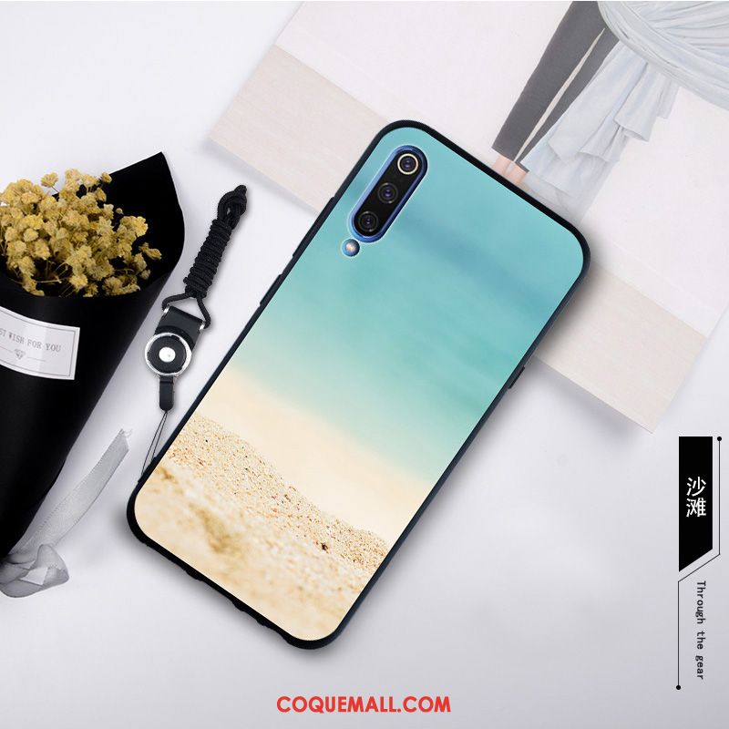 Étui Xiaomi Mi 9 Se Délavé En Daim Personnalité Petit, Coque Xiaomi Mi 9 Se Incassable Fluide Doux Beige