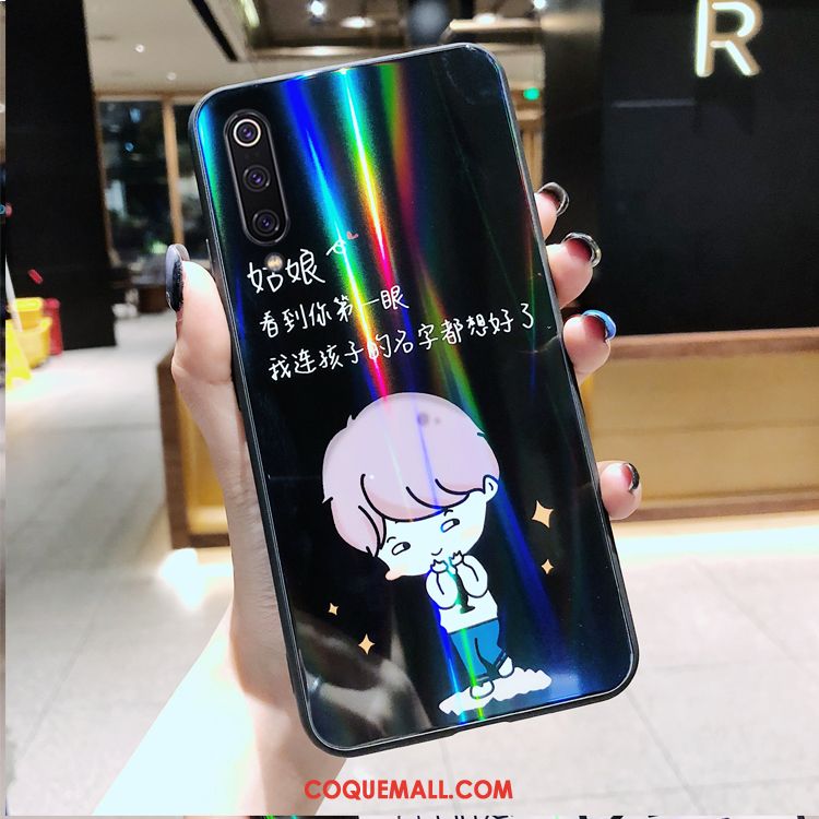 Étui Xiaomi Mi 9 Se Multicolore Coloré Blanc, Coque Xiaomi Mi 9 Se Dessin Animé Membrane Beige