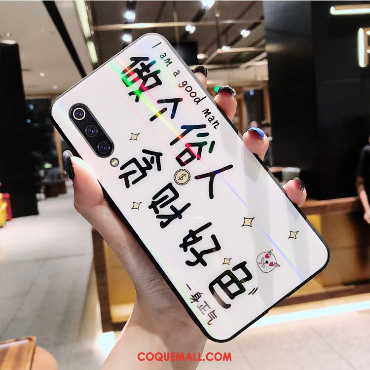 Étui Xiaomi Mi 9 Se Multicolore Coloré Blanc, Coque Xiaomi Mi 9 Se Dessin Animé Membrane Beige