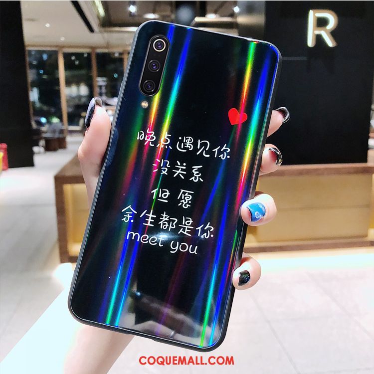 Étui Xiaomi Mi 9 Se Multicolore Coloré Blanc, Coque Xiaomi Mi 9 Se Dessin Animé Membrane Beige