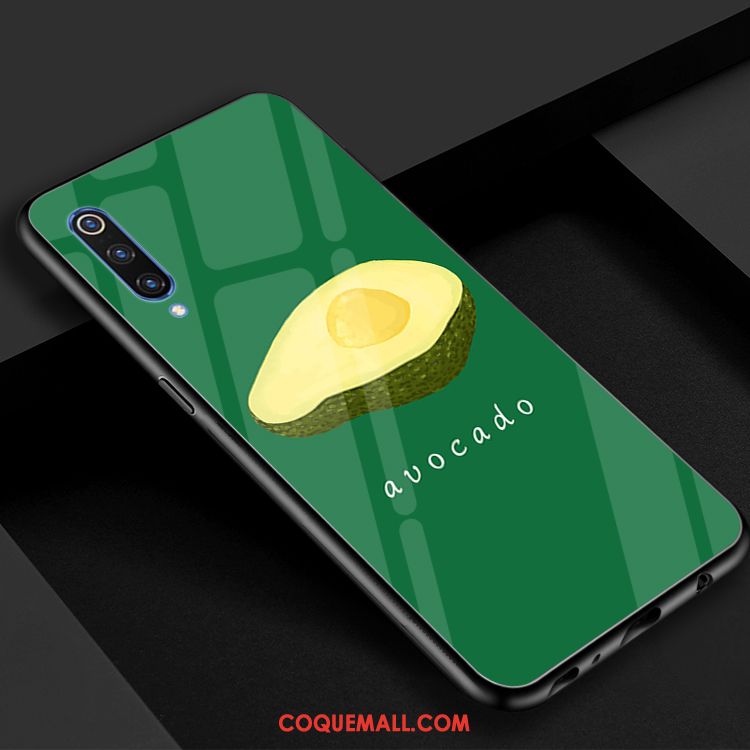 Étui Xiaomi Mi 9 Se Verre Frais Miroir, Coque Xiaomi Mi 9 Se Bovins Téléphone Portable Beige