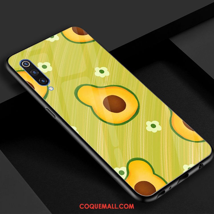 Étui Xiaomi Mi 9 Se Verre Frais Miroir, Coque Xiaomi Mi 9 Se Bovins Téléphone Portable Beige