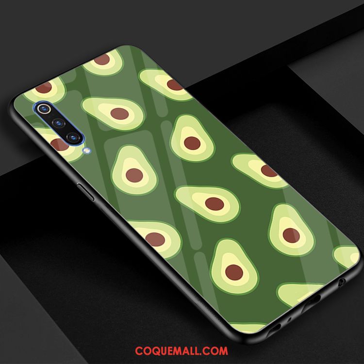 Étui Xiaomi Mi 9 Se Verre Frais Miroir, Coque Xiaomi Mi 9 Se Bovins Téléphone Portable Beige