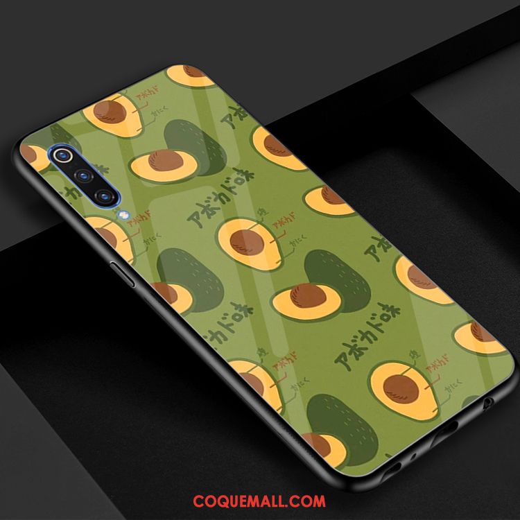 Étui Xiaomi Mi 9 Se Verre Frais Miroir, Coque Xiaomi Mi 9 Se Bovins Téléphone Portable Beige