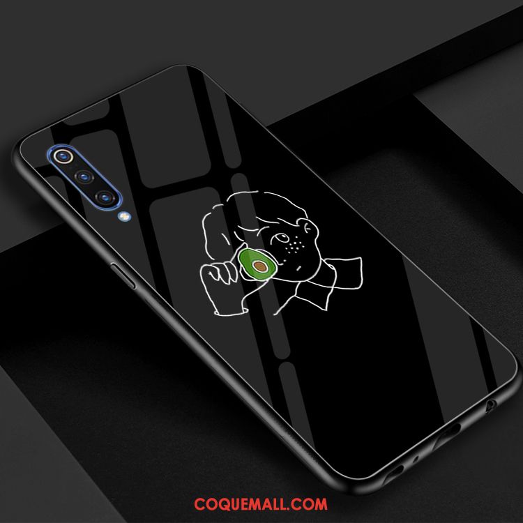 Étui Xiaomi Mi 9 Se Verre Frais Miroir, Coque Xiaomi Mi 9 Se Bovins Téléphone Portable Beige