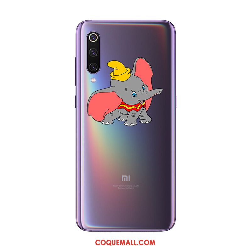 Étui Xiaomi Mi 9 Se Violet Fluide Doux Évasé, Coque Xiaomi Mi 9 Se Vent Tout Compris Beige