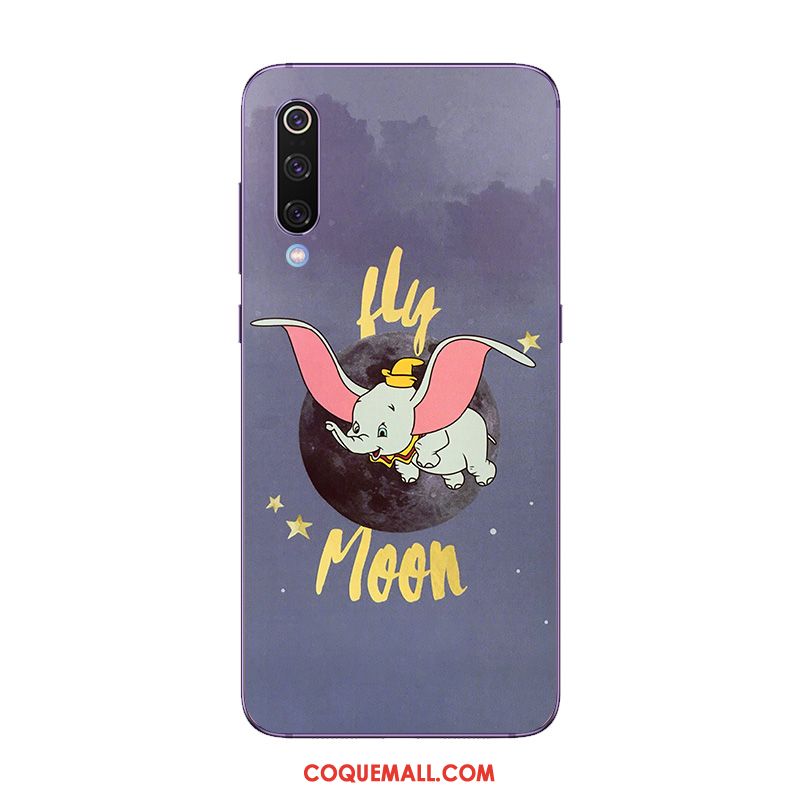 Étui Xiaomi Mi 9 Se Violet Fluide Doux Évasé, Coque Xiaomi Mi 9 Se Vent Tout Compris Beige