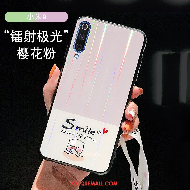 Étui Xiaomi Mi 9 Tendance Incassable Dessin Animé, Coque Xiaomi Mi 9 Créatif Jeunesse Beige