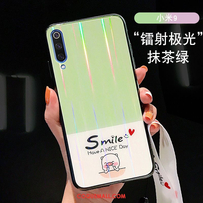 Étui Xiaomi Mi 9 Tendance Incassable Dessin Animé, Coque Xiaomi Mi 9 Créatif Jeunesse Beige