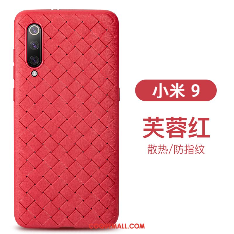 Étui Xiaomi Mi 9 Tout Compris Protection Petit, Coque Xiaomi Mi 9 Silicone Modèle Fleurie Beige