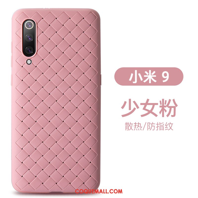 Étui Xiaomi Mi 9 Tout Compris Protection Petit, Coque Xiaomi Mi 9 Silicone Modèle Fleurie Beige