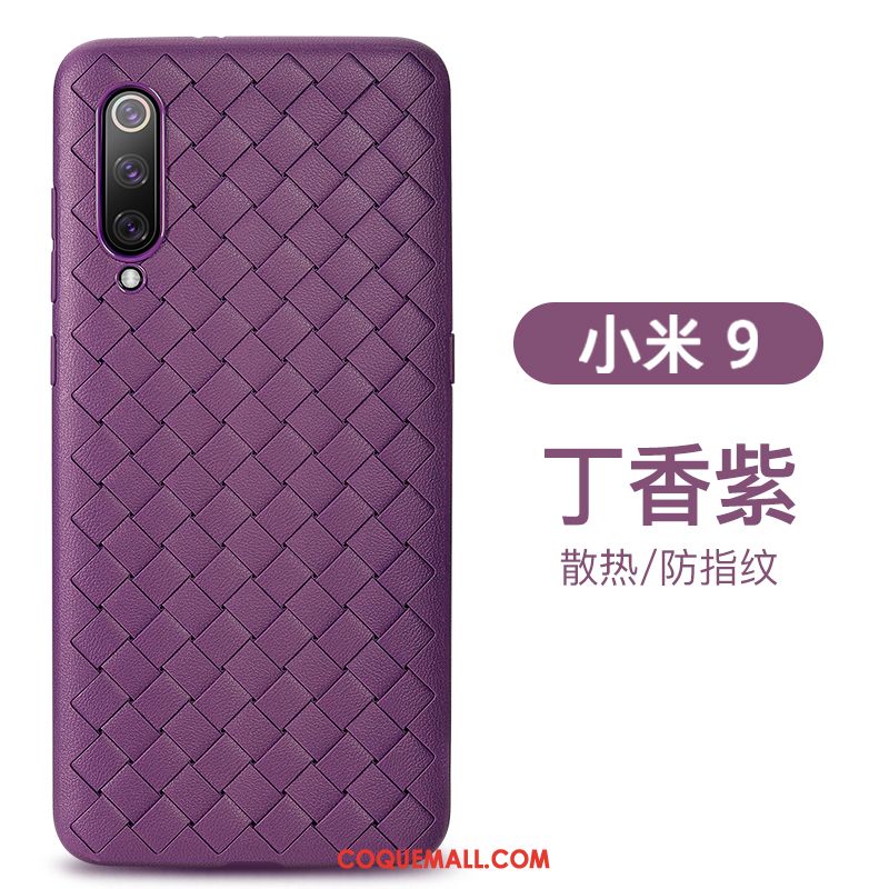 Étui Xiaomi Mi 9 Tout Compris Protection Petit, Coque Xiaomi Mi 9 Silicone Modèle Fleurie Beige