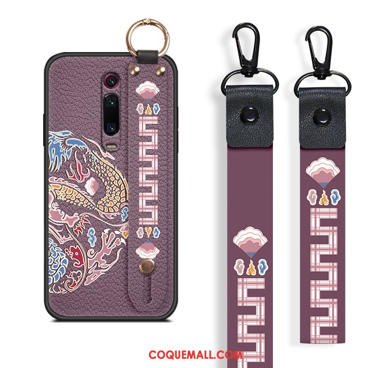 Étui Xiaomi Mi 9t Fluide Doux Incassable Silicone, Coque Xiaomi Mi 9t Palais Rouge Beige