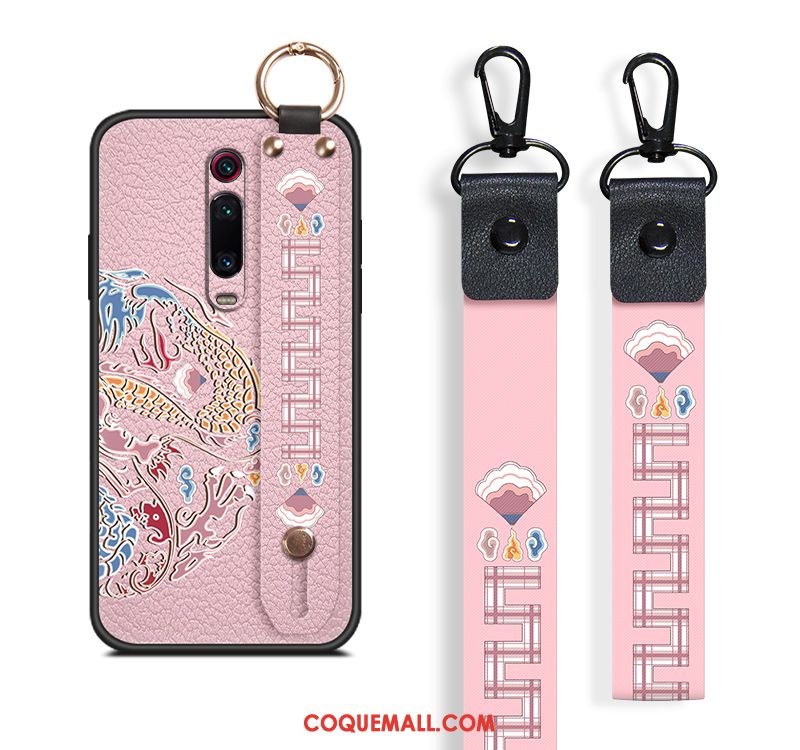 Étui Xiaomi Mi 9t Fluide Doux Incassable Silicone, Coque Xiaomi Mi 9t Palais Rouge Beige