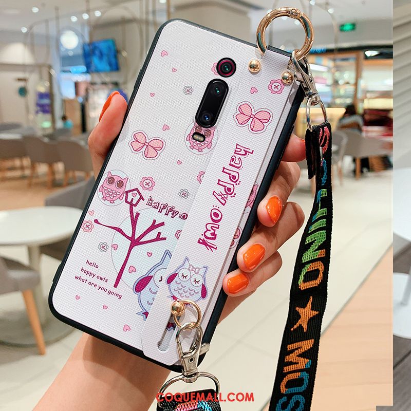 Étui Xiaomi Mi 9t Grand Téléphone Portable Incassable, Coque Xiaomi Mi 9t Protection Bleu Beige